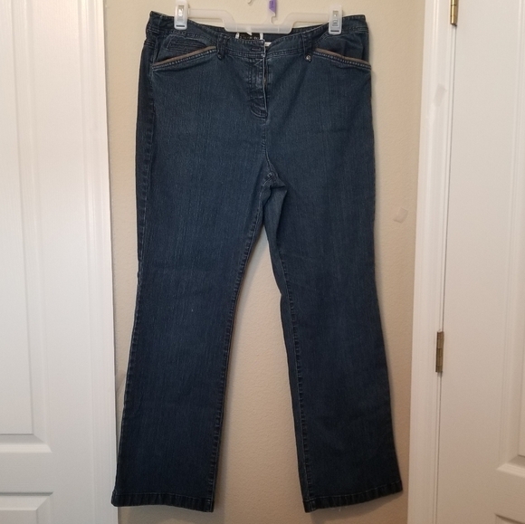 Jones New York Women’s Jeans Sz16 W40 L31   Straight Sport Stretch See Photos - Picture 1 of 8
